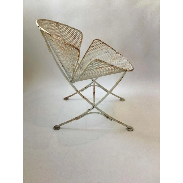 Metal 1960s Salterini Clam Shell Chairs - a Pair, Attributed For Sale - Image 7 of 8