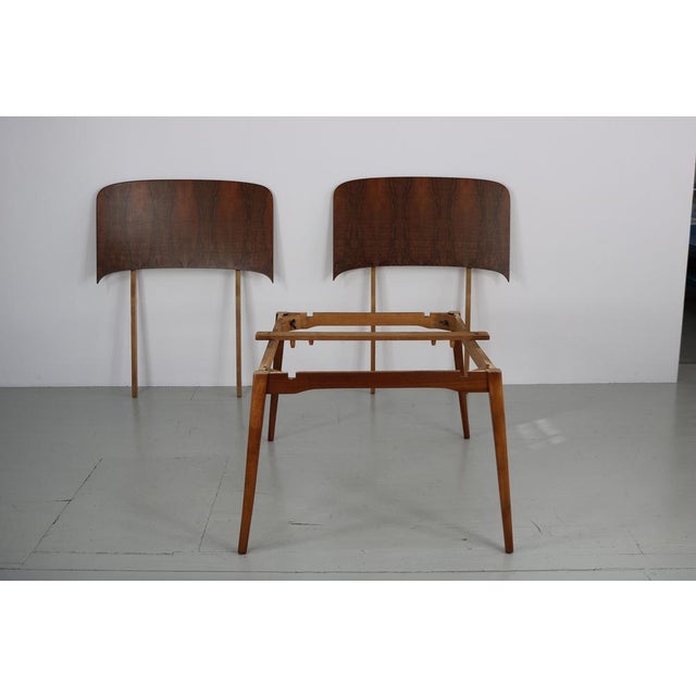 Walnut Veneer Table, 1960s For Sale - Image 10 of 18