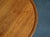 Wood Scandinavian Modern Round Teak Coffee Table, Denmark, 1960s For Sale - Image 7 of 9