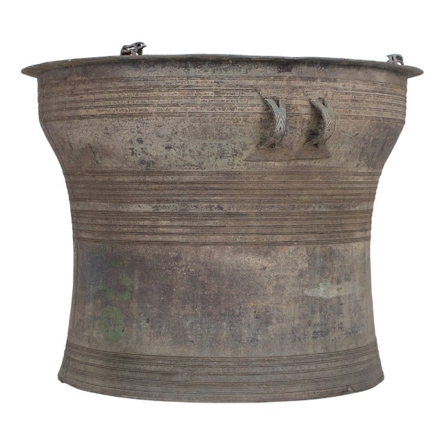 Rain Drum in Bronze For Sale