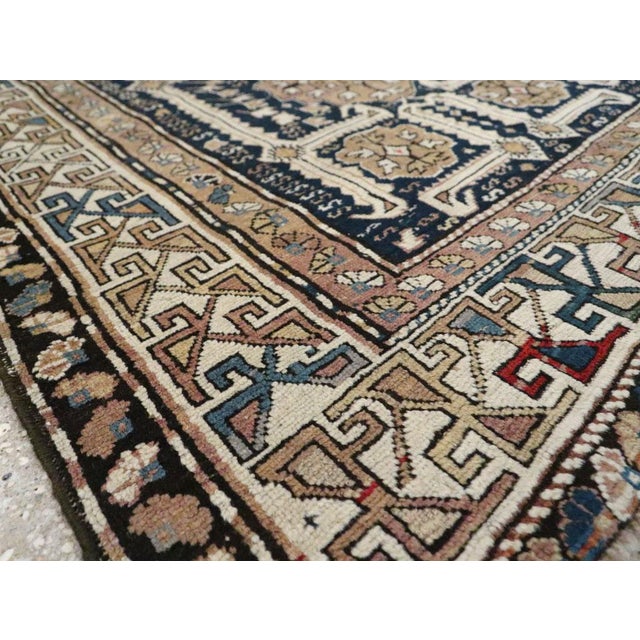 Galerie Shabab Collection Early 20th Century Caucasian Shirvan Scatter Rug For Sale - Image 9 of 10