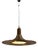 Mid-Century Teak and Brass Pendant Lamp, Italy, 1960s For Sale