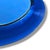 Extremely Rare Cristal Arte Italian Dual-Tone Mirror – Clear Beveled Oval With Blue Mirrored Border For Sale - Image 9 of 14