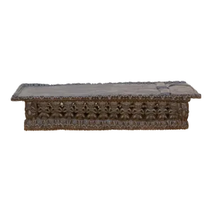 Finely Carved Ebonized Brown Bamileke Bed