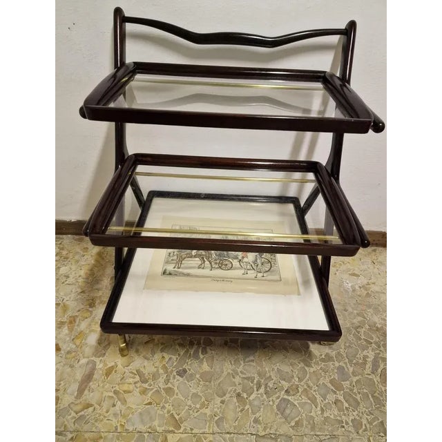 Wood Wooden Trolley by Ico & Luisa Parisi, 1960s For Sale - Image 7 of 13