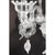 Venetian White and Transparent Floral Murano Glass Wall Sconce by Simoeng for Simoeng For Sale - Image 6 of 7