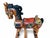 Wood Vintage Southeast Asian Hand-Carved Painted Wood Rocking Horse Sculpture For Sale - Image 7 of 9