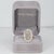 Modern Lab Diamond Semi-Mount Ring With 24 Diamond Accents in Solid 14k Gold, Size 6.75 For Sale - Image 3 of 9