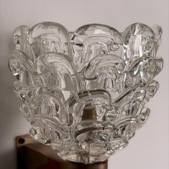 Vintage Festoni Wall Sconces by Ercole Barovier for Barovier & Toso, 1938, Set of 2 For Sale - Image 16 of 18