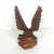 Vintage Carved Wood Eagle Bird Figurine, Man Cave Decor, Hawk Carving, Eagle Small Handmade Wooden Base Bird Sculpture For Sale - Image 4 of 10