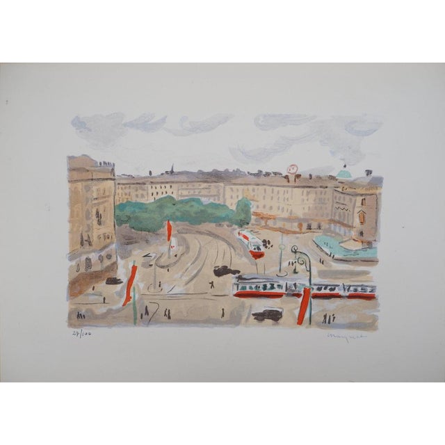Albert Marquet, Vienna, The Ring, 1947, Original Color Lithograph For Sale - Image 9 of 9