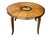Mid 20th Century Vintage Italian Sorrento Marquetry Table With Helios Chariot Scene – Hand-Inlaid Neoclassical Olive Wood & Burl Walnut Side Table For Sale - Image 5 of 9