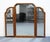 American Stickley Furniture Solid Cherry Early American Traditional Style 53" Tri View Mirror 3569 For Sale - Image 3 of 8