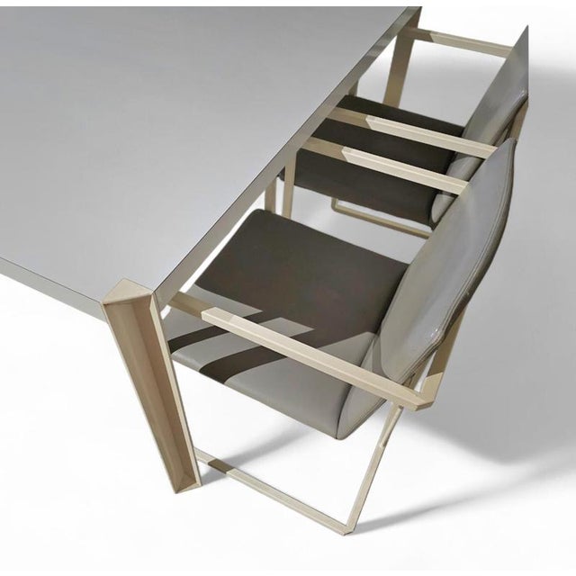 Grey Fabric and White Steel Chairs by Pierre Mazairac & Karel Boonzaaijer for Hennie de Jong, 1970s, Set of 4 For Sale - Image 15 of 17