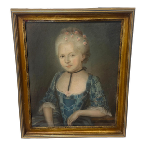 Pastel Portrait of a Young Woman, Probably French, Circa 1780