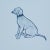 Schumacher x The New Yorker Good Dogs Everywhere Wallpaper In Sky & Navy Blue For Sale In New York - Image 6 of 7