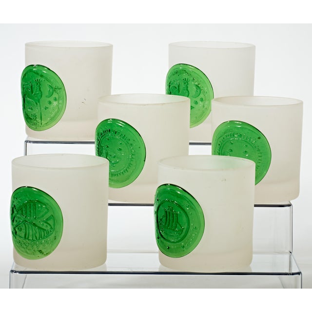 Unique set of glassware with a cool mid-century vibe