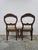 Wood Mid 19th Century Antique Victorian Carved Balloon Back Chairs - Set of 2 For Sale - Image 7 of 12