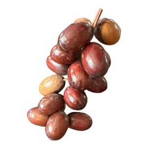 1960s Mid Century Bunch of (20) Teak Wood Grapes