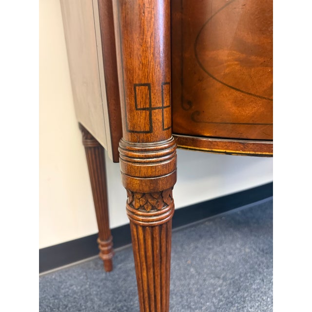 Drexel Heritage Serpentine Inlaid Sideboard For Sale - Image 10 of 12