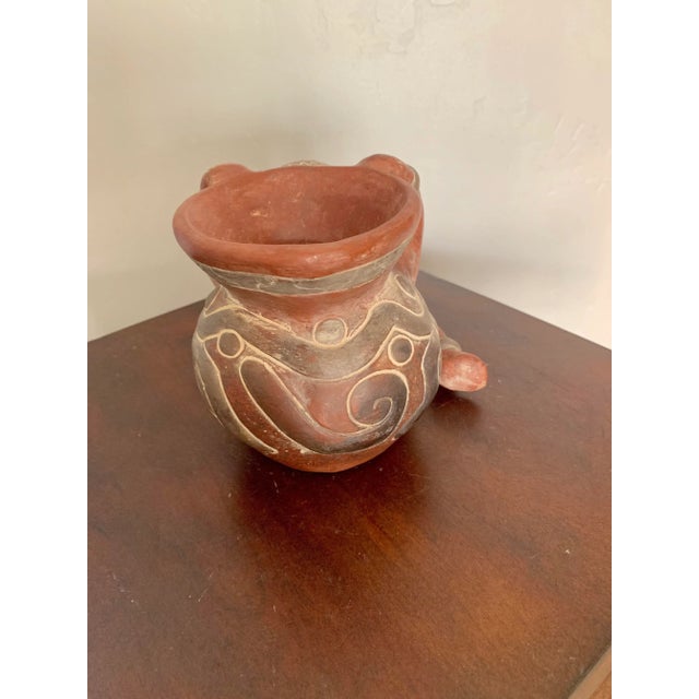 Vintage Central American Ceramic Figural Vase For Sale - Image 4 of 7