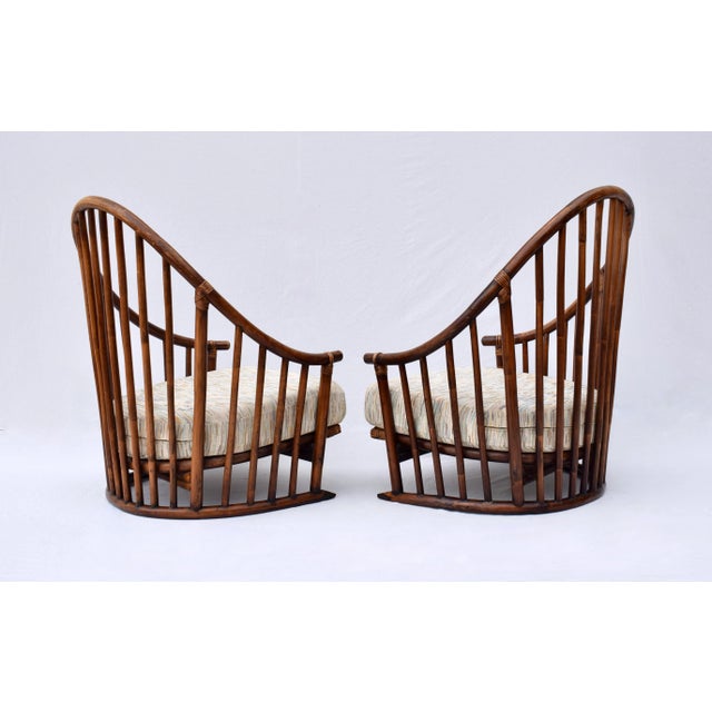 Wood Danish Modern Lounge Chairs, 1960s, Spindle Back in the Manner of Hans Wegner For Sale - Image 7 of 12