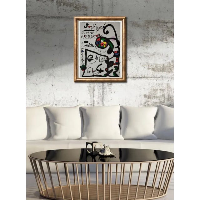 Joan Miro, Centenary of the Center Excursionista de Catalunya, 1976, Lithograph, Framed For Sale - Image 4 of 5