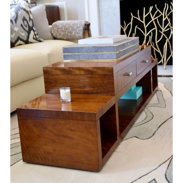 Kravet Kravet Walnut Coffee Table For Sale - Image 4 of 6