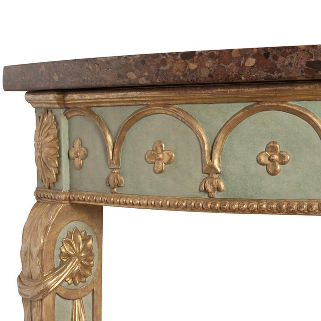 Stone Neo-Classical Console Table, 1840s For Sale - Image 7 of 15