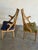 Oak Wood Armchairs Sculptural Accent Chairs Denmark Set of 2 1960s For Sale - Image 11 of 11