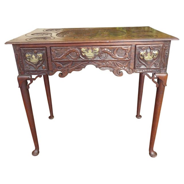 Antique Georgian Mahogany Side Table, 1740 For Sale - Image 14 of 14