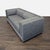 Modern Cb2 Bolla Modern Grey 3-Seat Sofa For Sale - Image 3 of 10