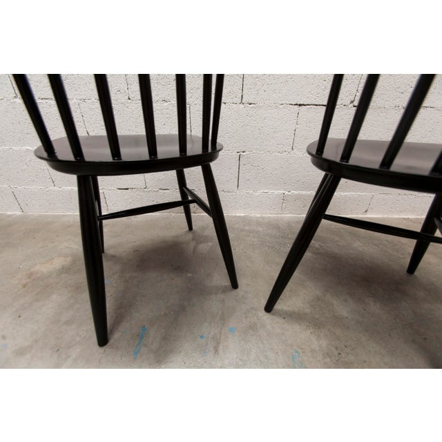 Scandinavian Black Teak Fanett Chairs by Ilmari Tapiovaara, 1960, Set of 2 For Sale - Image 13 of 18