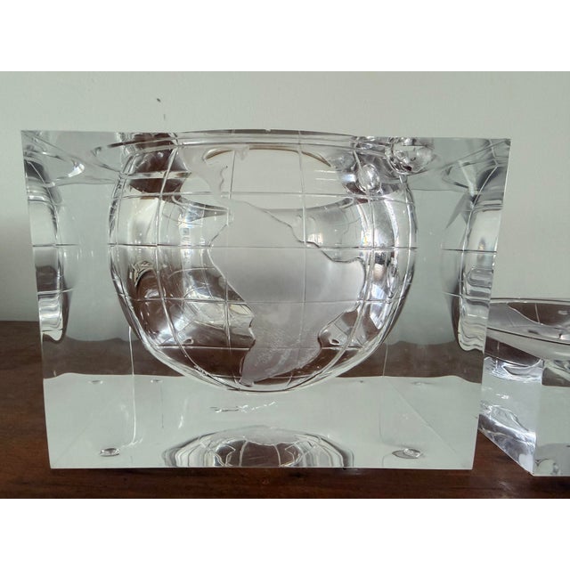 Italian Design Planet Earth Lucite Acrylic Ice Bucket by Alessandro Albrizzi For Sale - Image 12 of 12