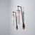 Large Italian Brass, Black Metal and Opaline Glass Sconces, 1950s, Set of 2 For Sale - Image 9 of 10