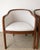 Handsome Set of 4 Ethan Allen Jacob Barrel Chairs in Dove Gray For Sale In Washington DC - Image 6 of 9