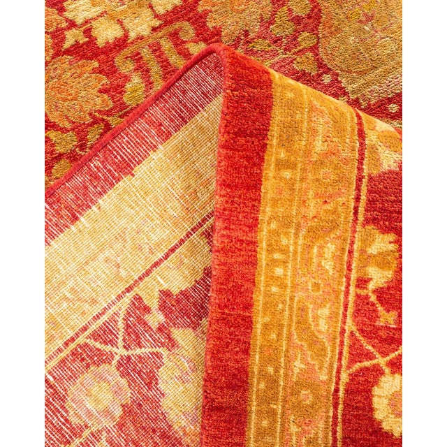 Eclectic Collection Hand-Knotted Area Rug - Red 8' 2" x 15' 5" For Sale In New York - Image 6 of 9