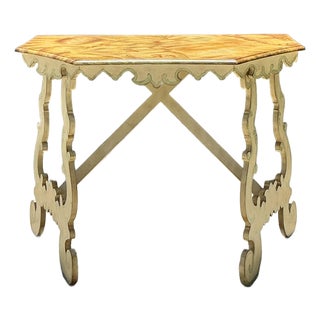 Vintage Chelsea House Hand Painted Console Table For Sale