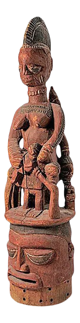African Nigeria Epa Helmit Mask with Provenance