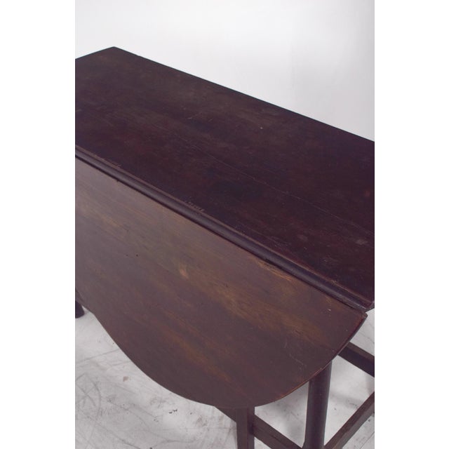 Vintage Portuguese Flip Flap Oval-Top Table, 1920s For Sale - Image 10 of 11