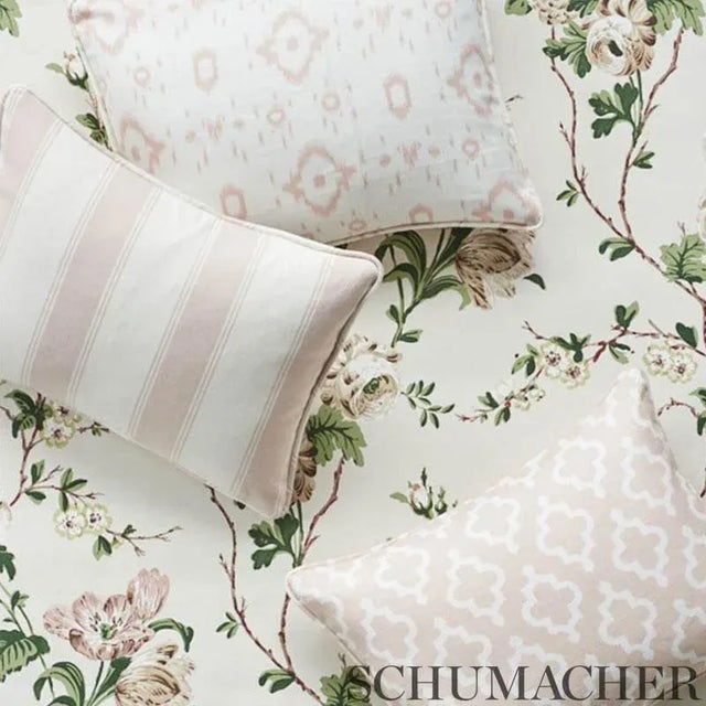 Contemporary Sample- Schumacher X Veere Grenney Jake Fabric in Quiet Pink For Sale - Image 3 of 3