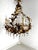 Vintage Chandelier with Crystal Drops and Gilded Brass, 1950s For Sale - Image 9 of 14