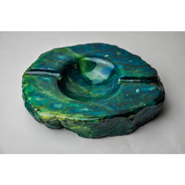 Turquoise Alabaster Ashtray attributed to Romano Bianchi, Italy, 1970s For Sale - Image 10 of 10