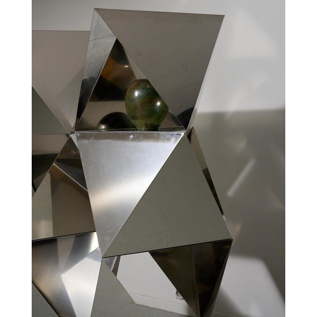Polygon Stainless Steel Elements, 1970s, Set of 8 For Sale - Image 7 of 17