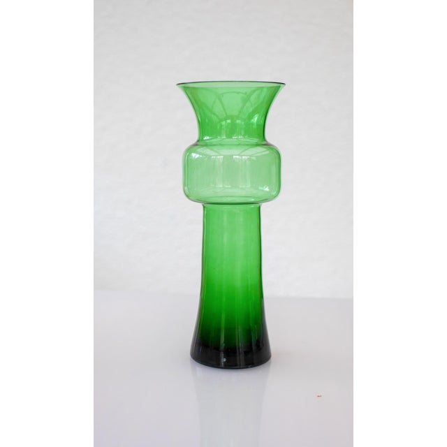 Large Green Tang-Li Vase by Morales Schildt for Kosta For Sale - Image 16 of 17