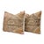 Mid-Century Modern Beige Faded Suzani Bedding Pillow Cover 23'' X 27'' - Set of Two For Sale - Image 3 of 4