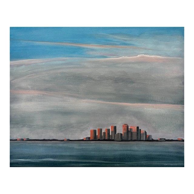 Tampa Skyline Contemporary Print For Sale