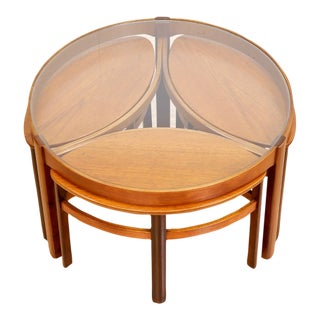 1960s Mid Century Trinity Nesting Table by Nathan Furniture - Set of 4 For Sale