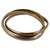A vintage french 18 karat (18k) gold ring designed as three interlocked bands of white gold, rose gold and yellow gold in...
