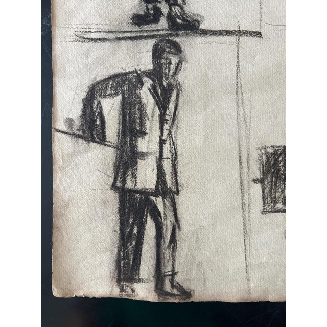 Unknow, Untitled, 1924, Charcoal on Paper, Set of 3 For Sale - Image 11 of 17